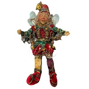 Mark Roberts Fairy Jester Elf Doll 9″ Christmas Collectible Poseable